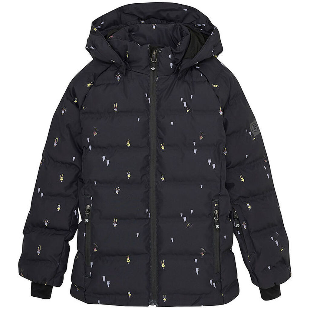 Color Kids Dynejakke - Quilt - Phantom m. Ski