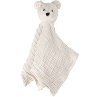 Sebra Nusseklud - Musselin - Isbjørn - Hvid