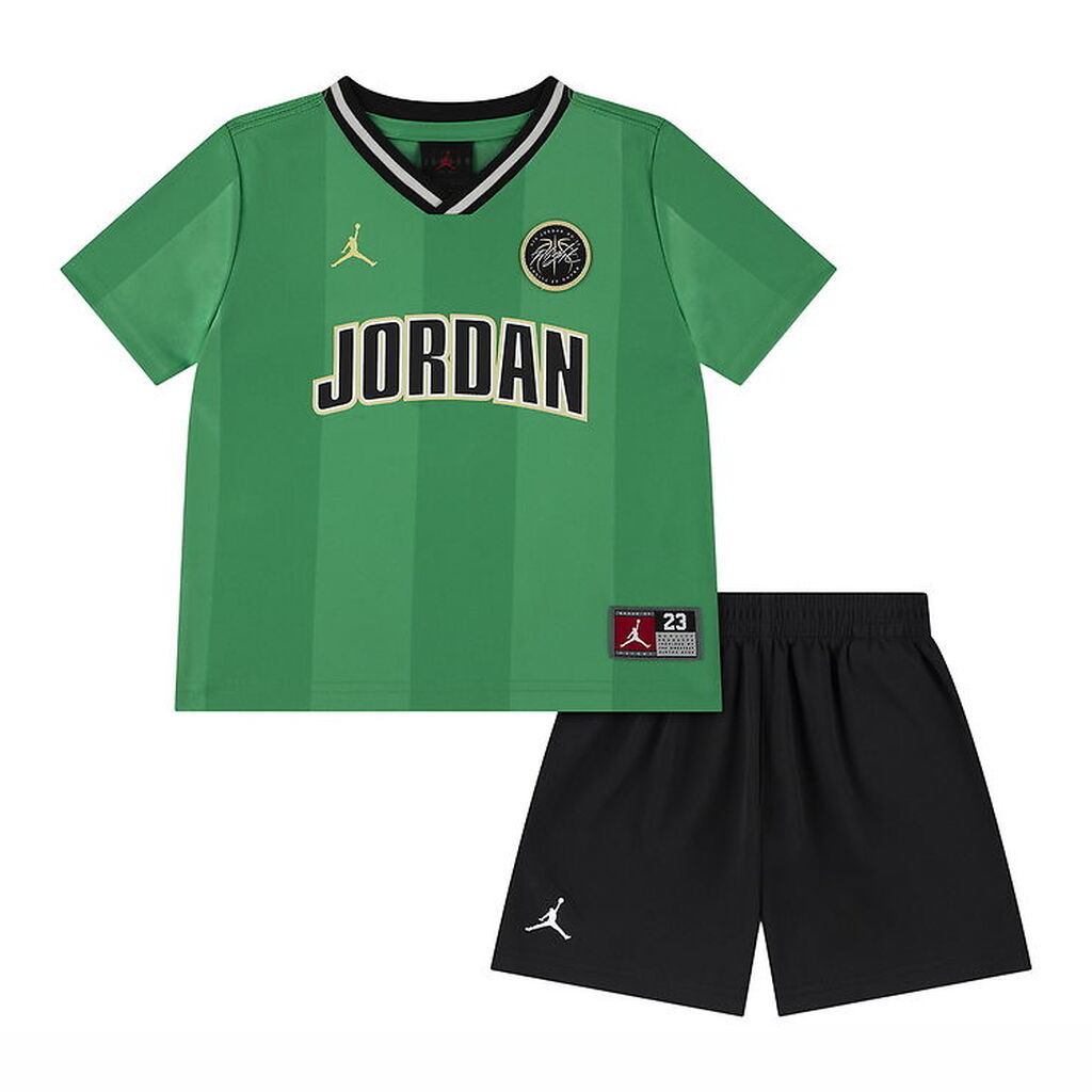 Jordan Shortssæt - Mesh - Sort/Lucky Green