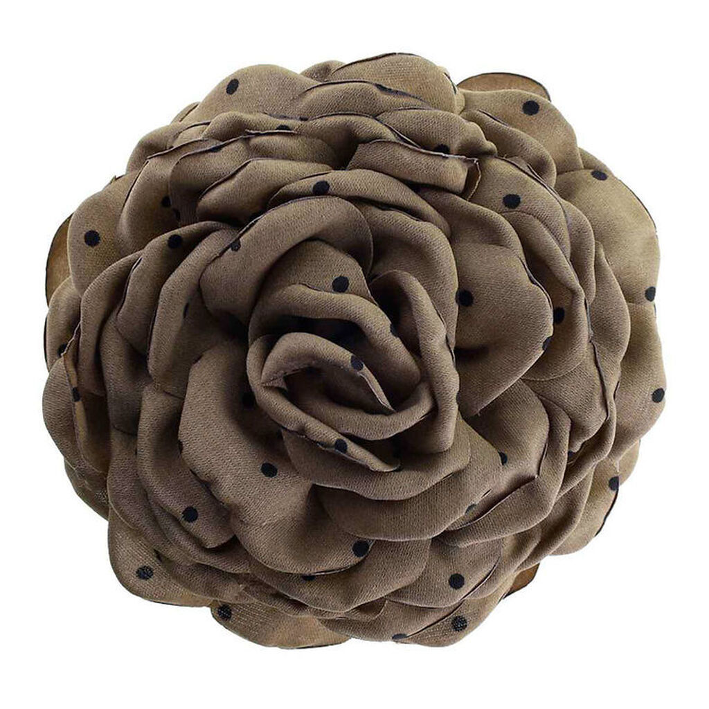 By Stær Hårklemme - Daisy - Stor - Brun m. Sorte Prikker