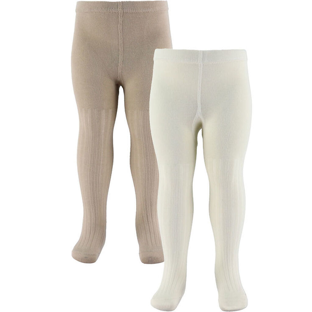 Wheat Strømpebukser - Rib - Indy - 2-pak - Sand