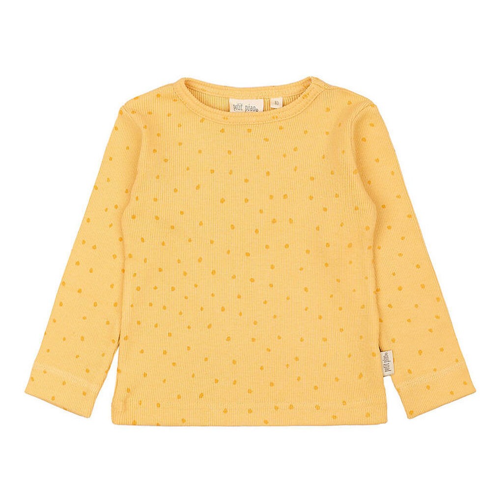 Petit Piao Bluse - Rib - Modal - Yellow Sun