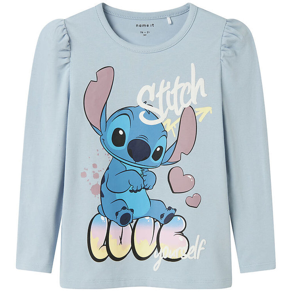 Name It Bluse - Stitch - NmfJensina - Subdued Blue