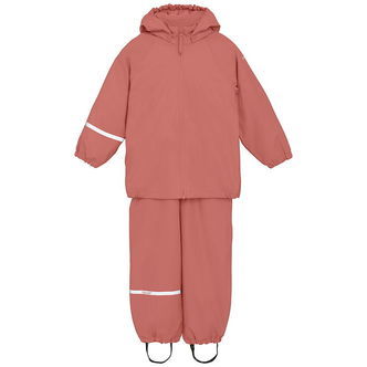 CeLaVi Regntøj m. Seler/Fleece - Recycle PU - Brick Dust