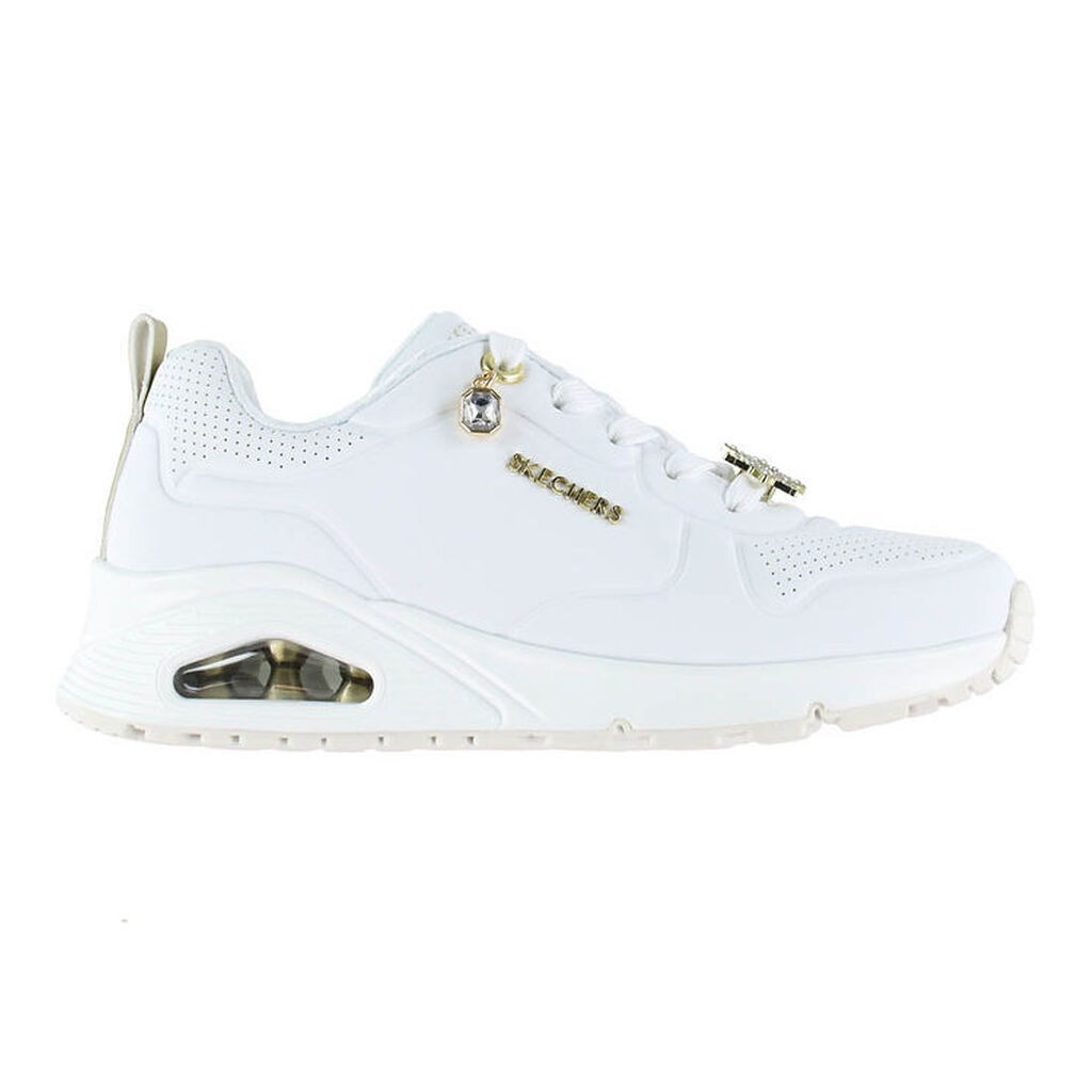 Skechers Sko - Girls Uno Gen1 - Trendy Jewels - White
