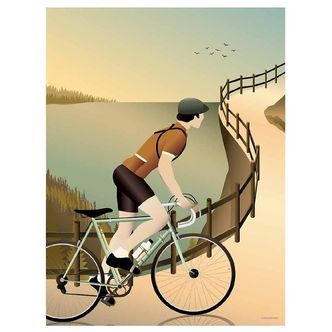 Vissevasse Plakat - 50x70 - Cycling In The Hills