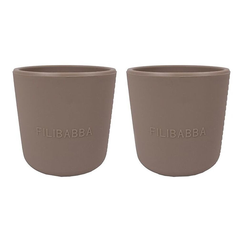Filibabba Silikone Kopper - 2-Pak - Warm Grey