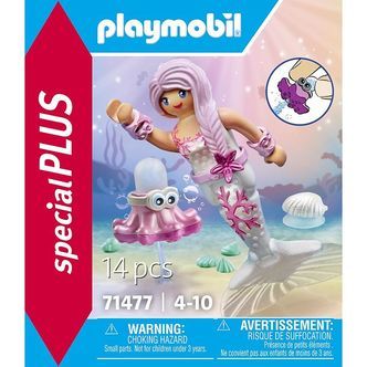 Playmobil SpecialPlus - Havfrue med Sprøjteblæksprutte - 14 Dele