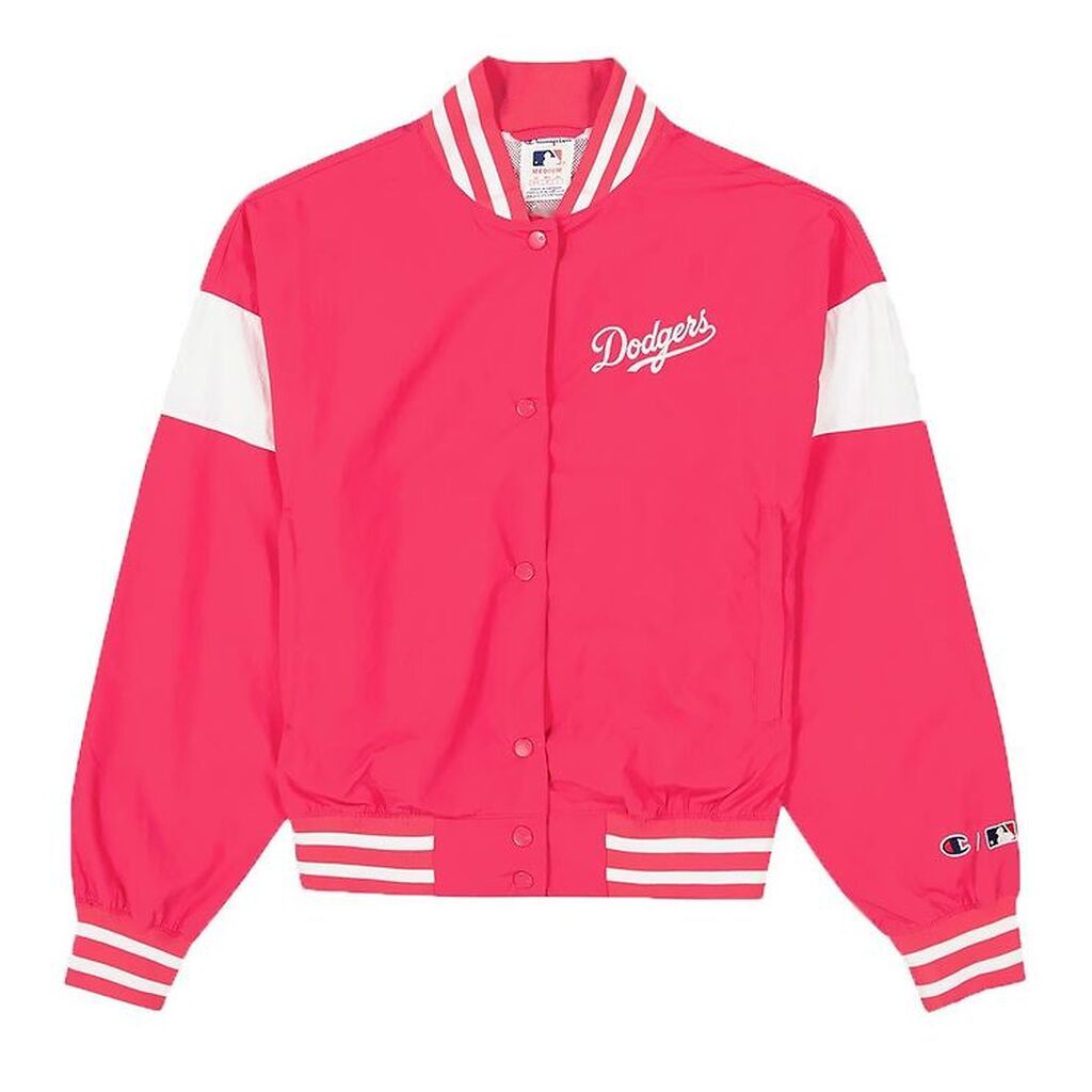 Champion Fashion Bomberjakke - Pink m. Hvid