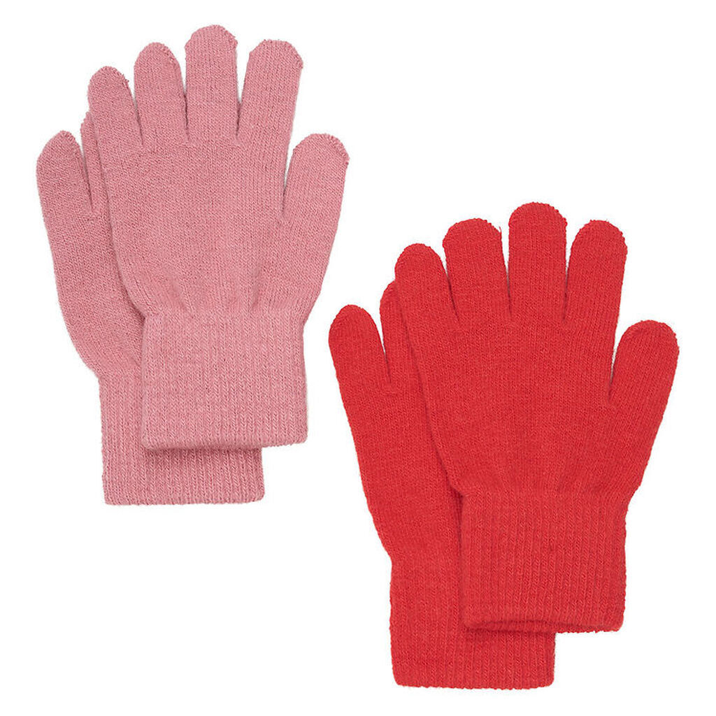 CeLaVi Handsker - Uld/Nylon - Strik - 2-pak - Cayenne