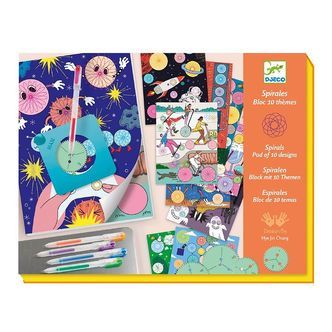 Djeco Malebog m. Spiraler - 10 Temaer