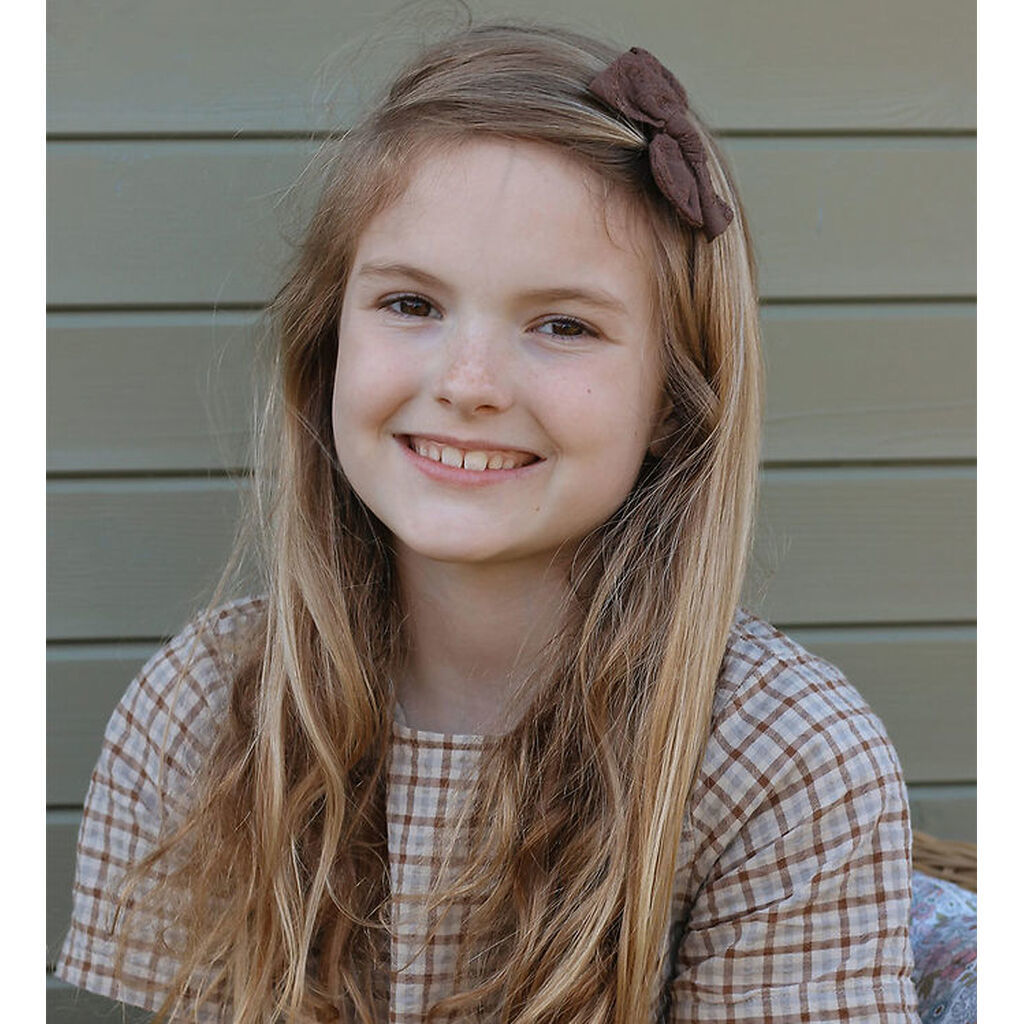 By Stær Hårspænde m. Sløjfe - Alvilda - 8x5 cm - Brun