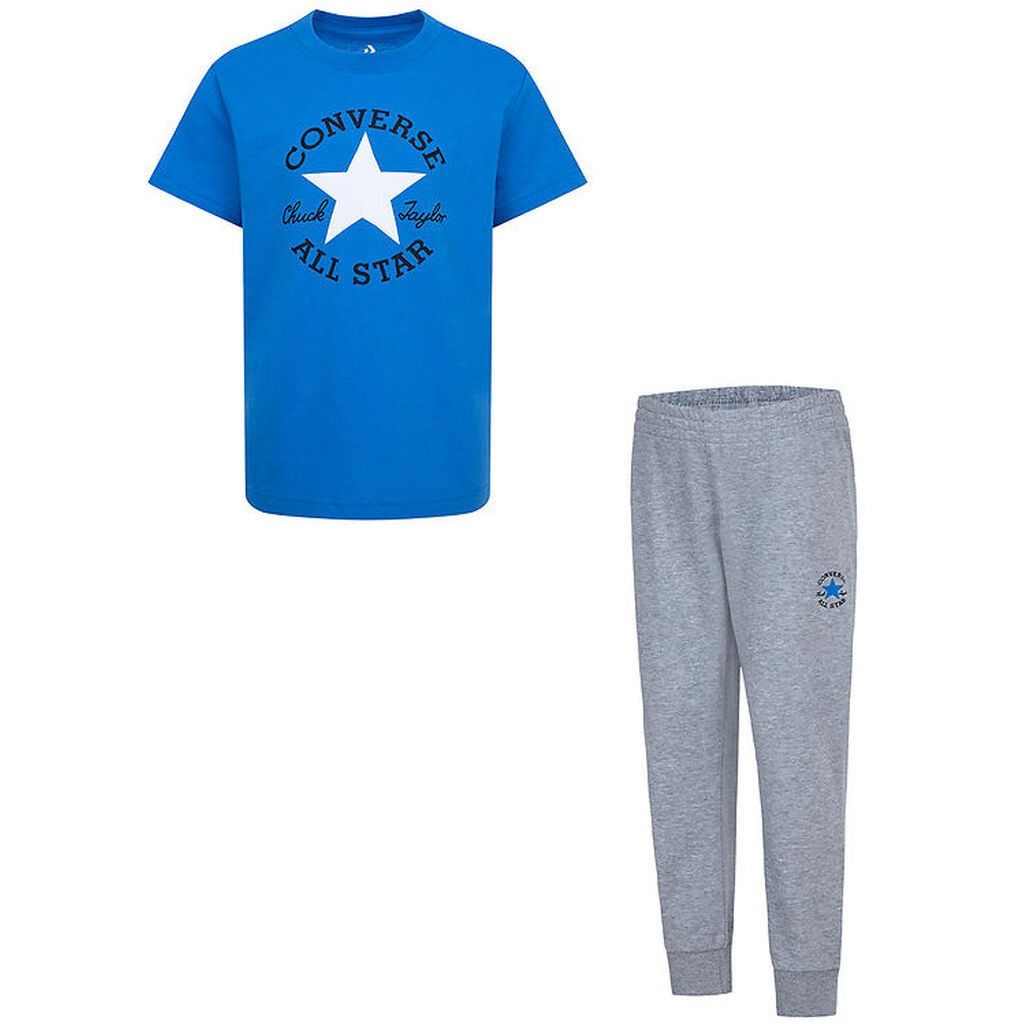 Converse T-shirt/Sweatpants - Dissected - Dark Grey Heather/Blue