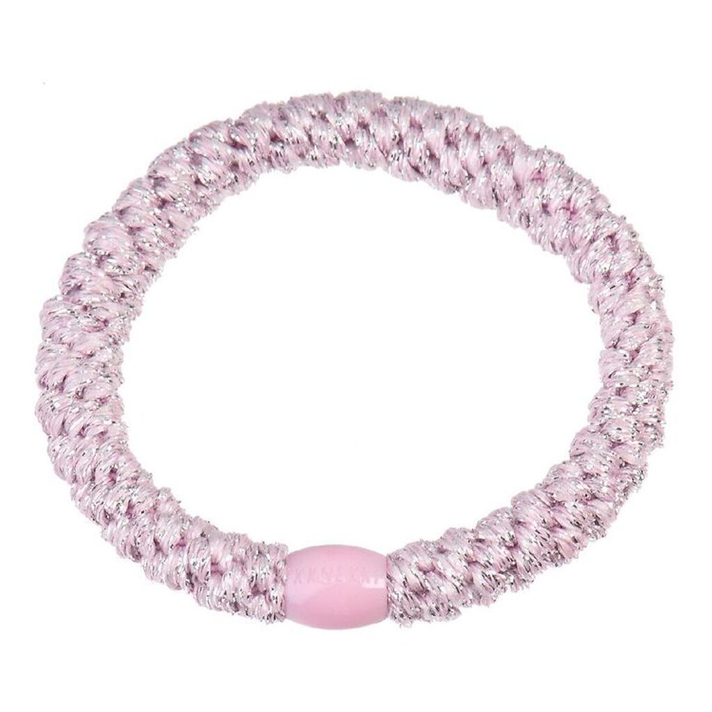 Kknekki Hårelastik - Rosa Glimmer
