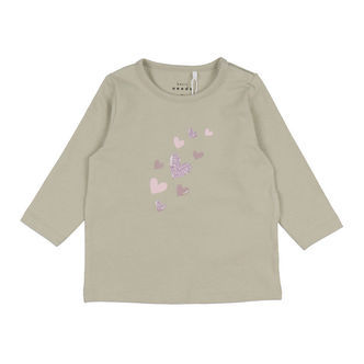 Name It Bluse - NbfVubie - Pure Cashmere/Hearts