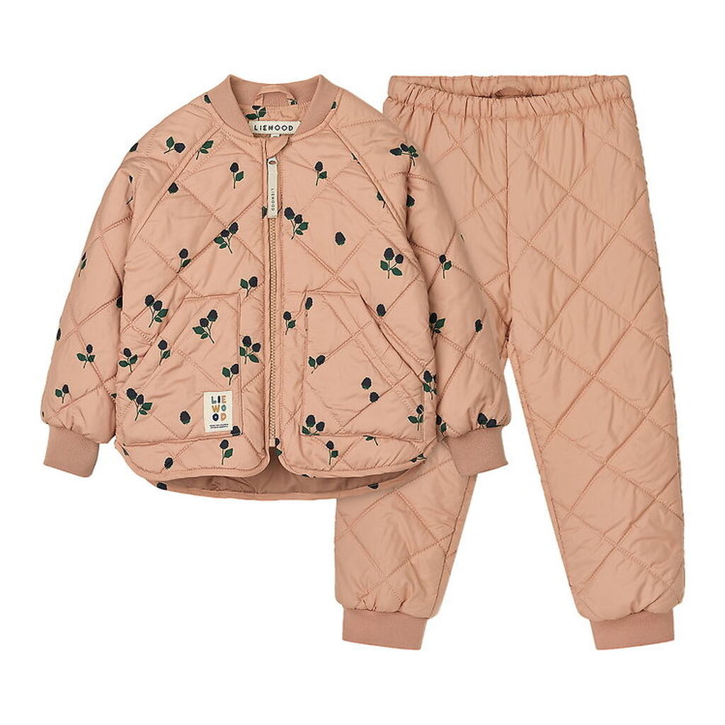 Liewood Termotøj - Zella - Berry/Pale Tuscany/Embroidery