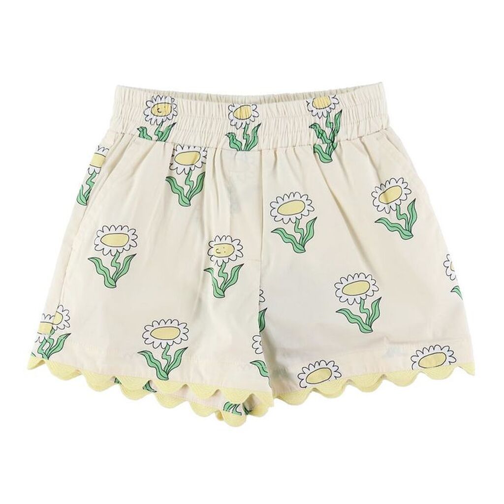 Stella McCartney Kids Shorts - Creme m. Blomster