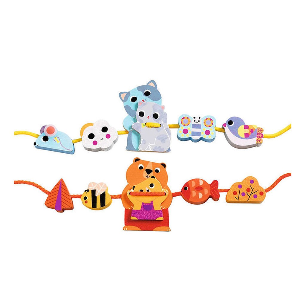 Djeco Træperler - Træ - 14 Dele - FilaMum