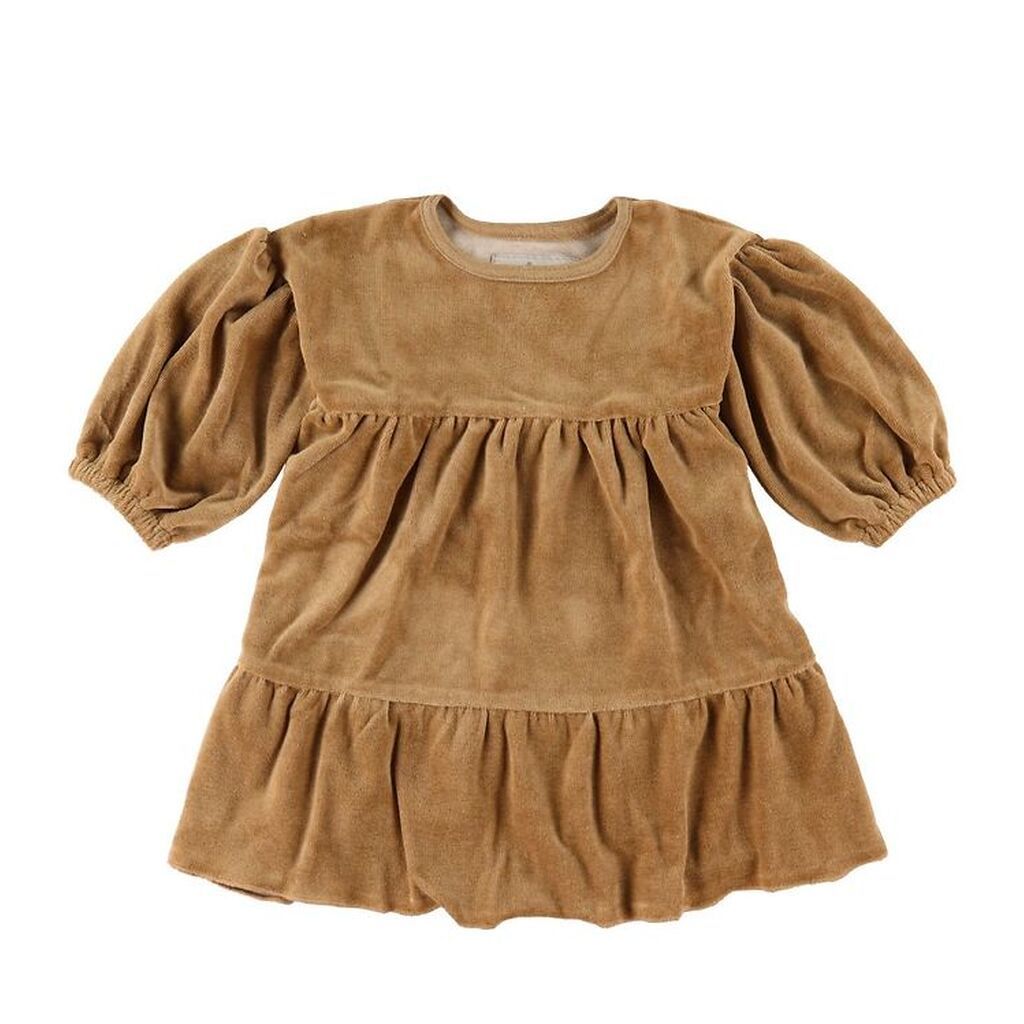 Huttelihut Kjole - Daily - Velour - Ocre