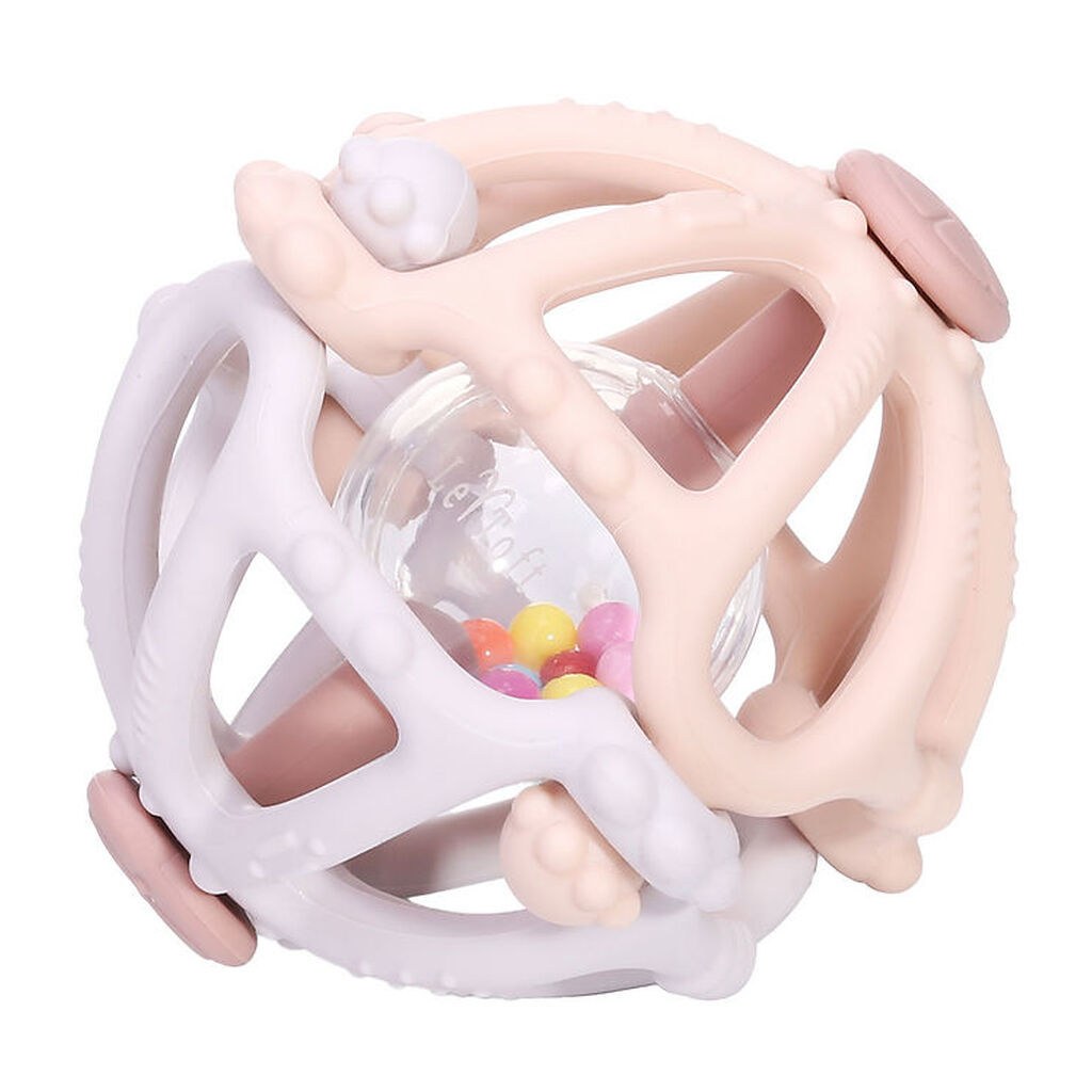 Tiny Tot Bidelegetøj m. Rangle - Blush/Lilla