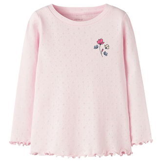 Name It Bluse - NmfNimma - Cradle Pink m. Hulmønster