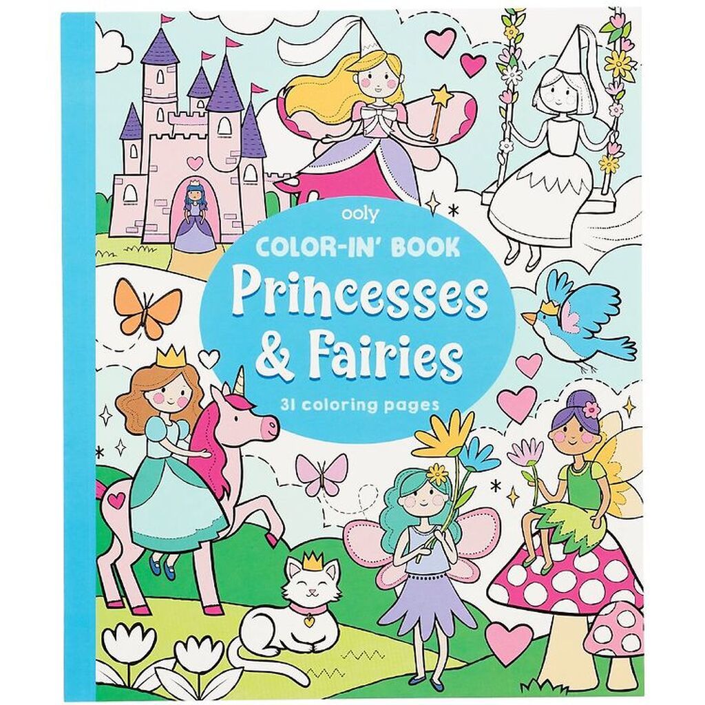 Ooly Malebog - 31 sider - Princesses & Fairies