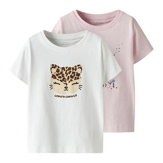 Name It T-shirt - 2-pak - NmfVanaya - Ballerina/Bright White