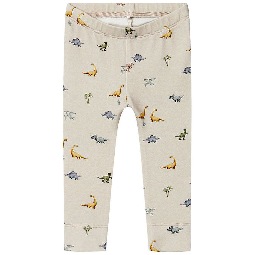 Name It Leggings - NbmFaurus - Nacreous Cloud m. Dinosaurer