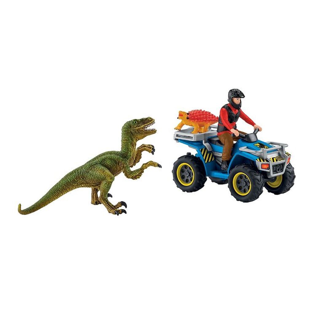 Schleich Dinosaurs - 11,5 x 6,5 cm - ATV & Velociraptor 41466