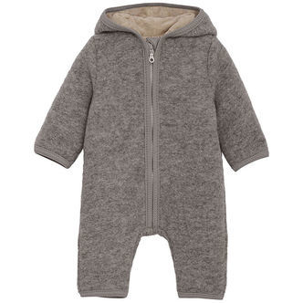Huttelihut Køredragt - Uldfleece - Medium Grey Melange