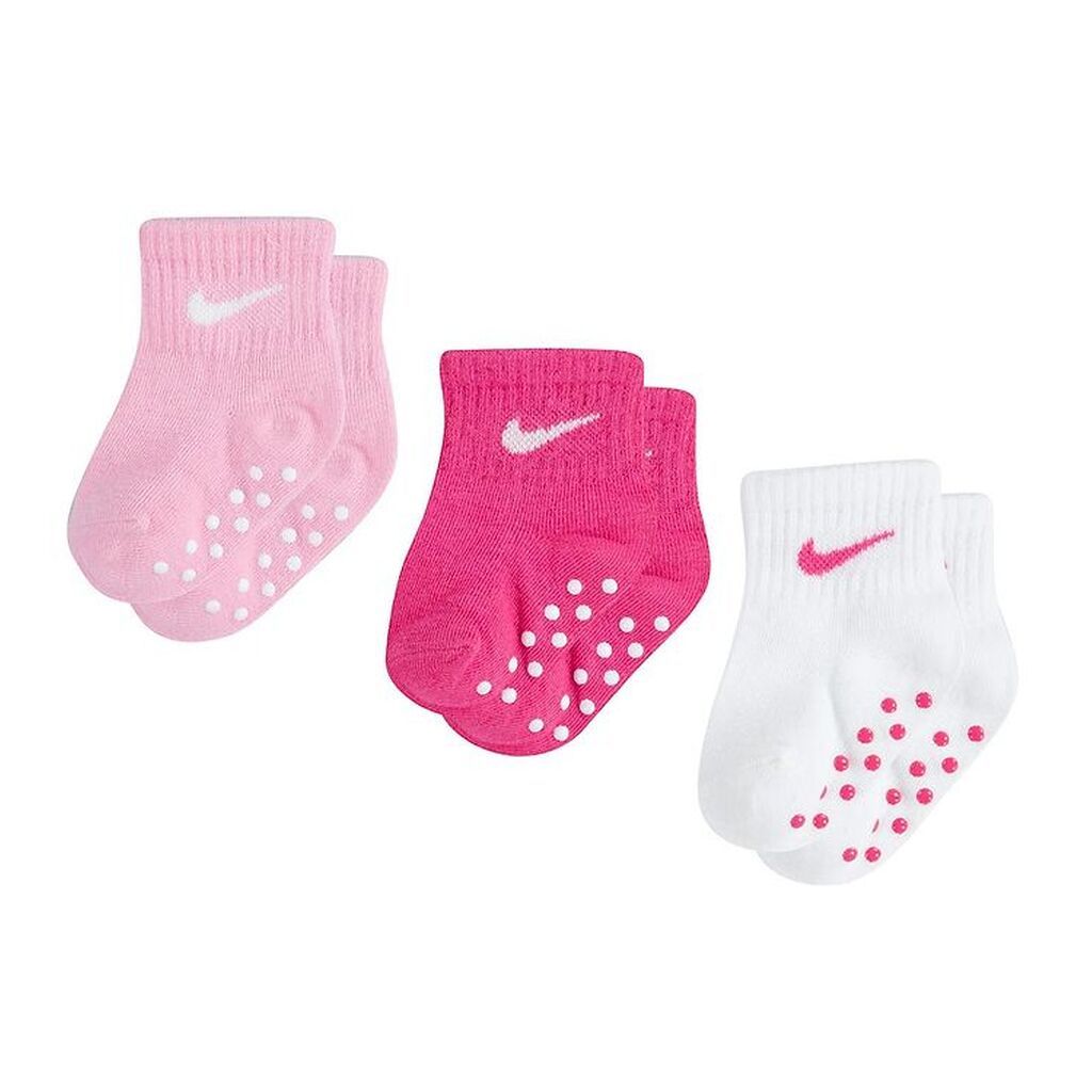 Nike Strømper - 3-pak - Dark Hyper Pink/Røsa/Hvid
