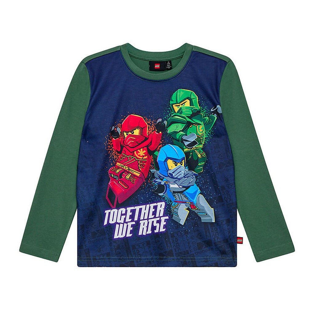LEGOÂ® Ninjago Bluse - LWTaffy - Grøn/Navy m. Print