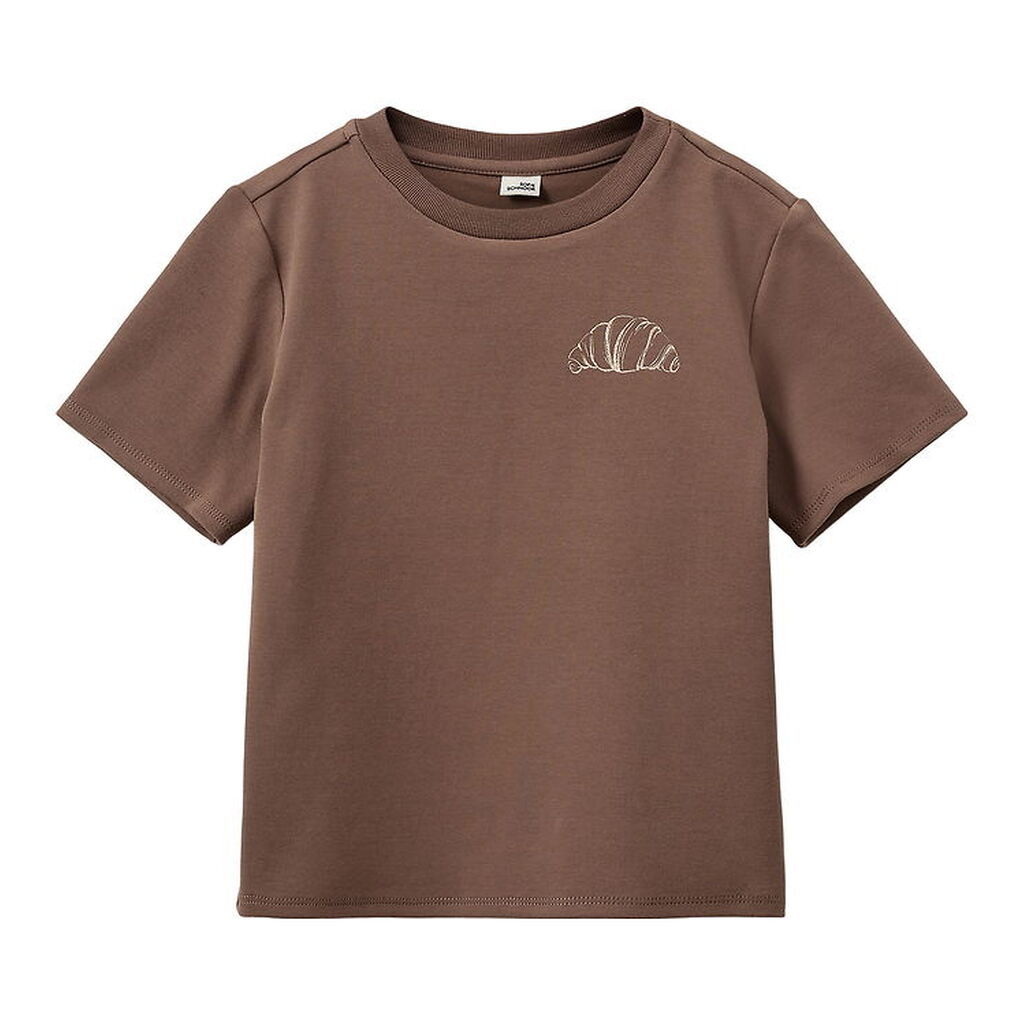 Sofie Schnoor T-shirt - Astask - Brun m. Croissant