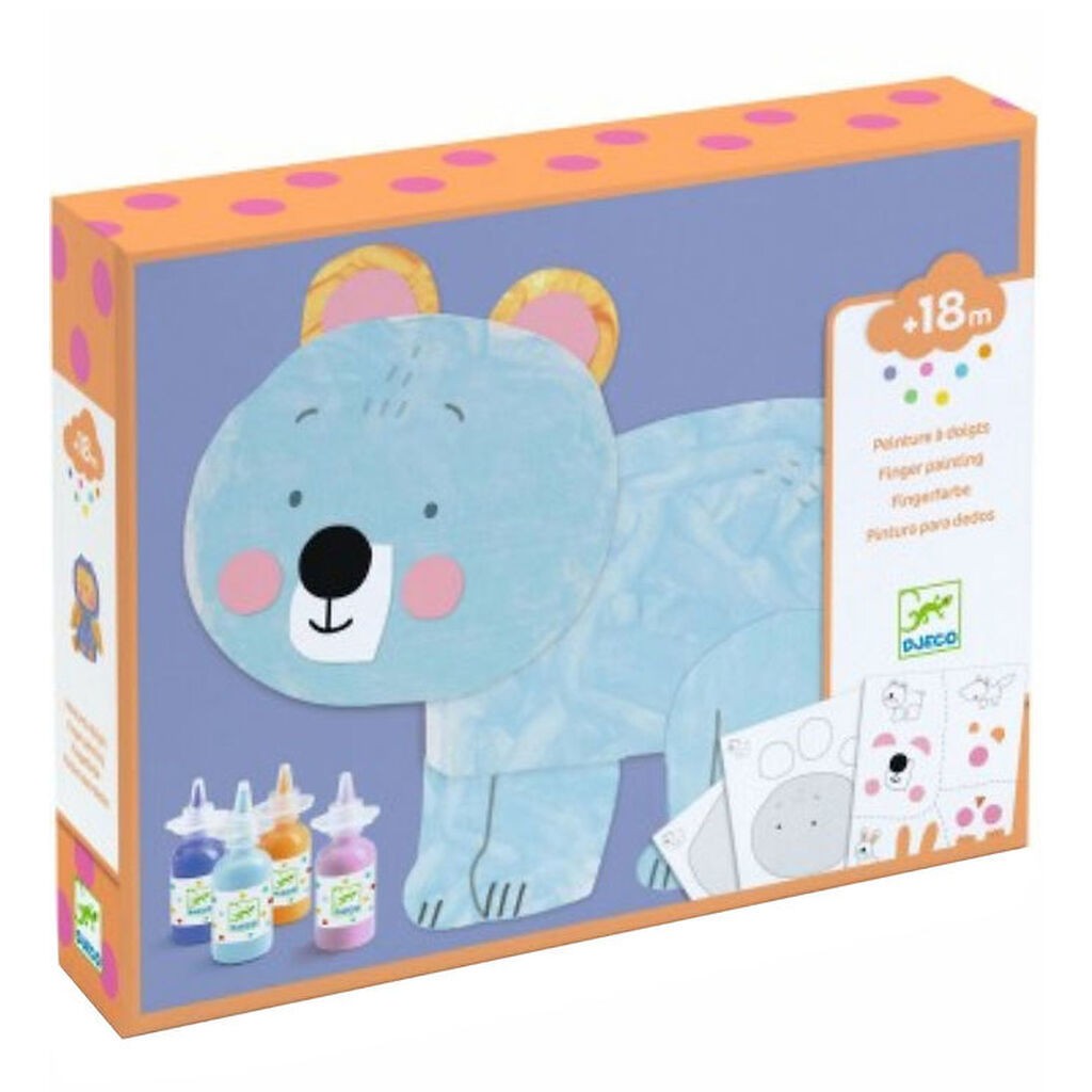 Djeco Kreasæt - Fingermaling - Messy Fun