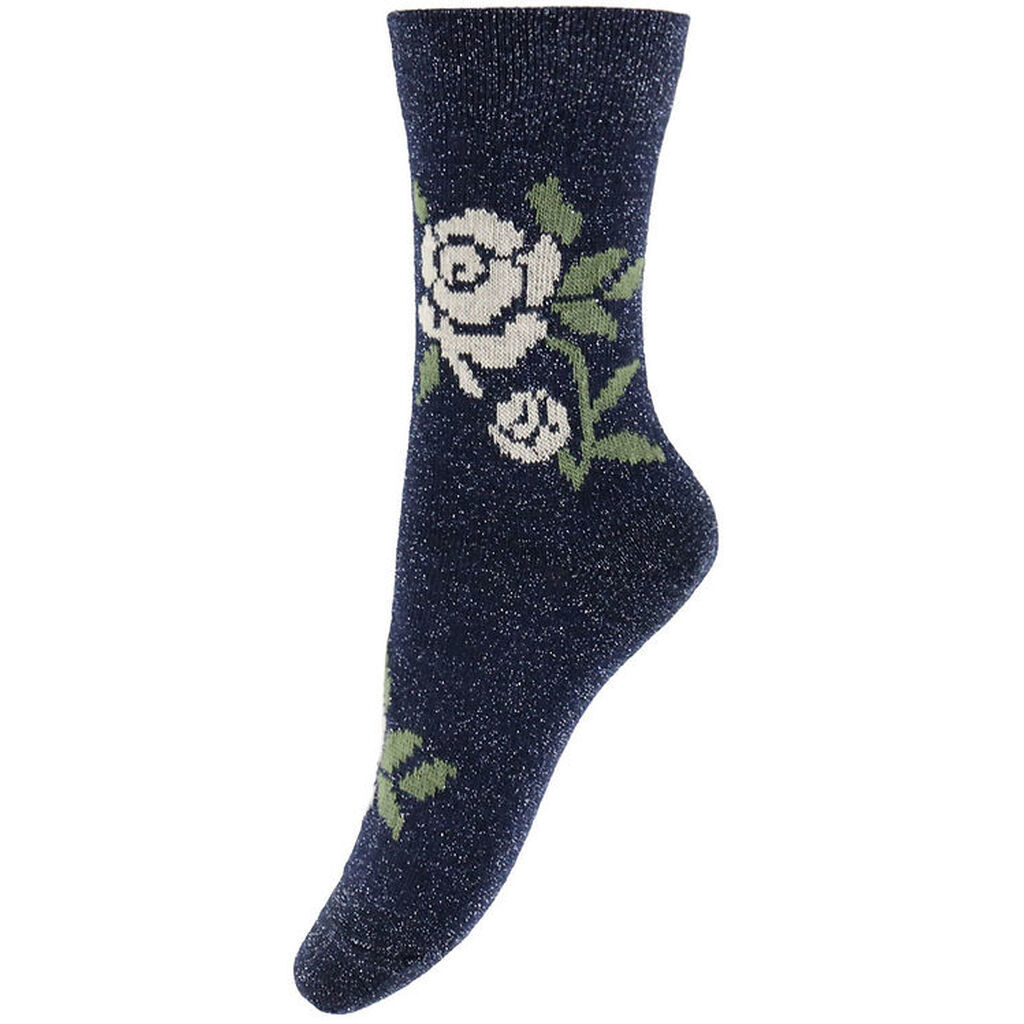 MP Strømper - Uld - Rosa - Glitter - Navy