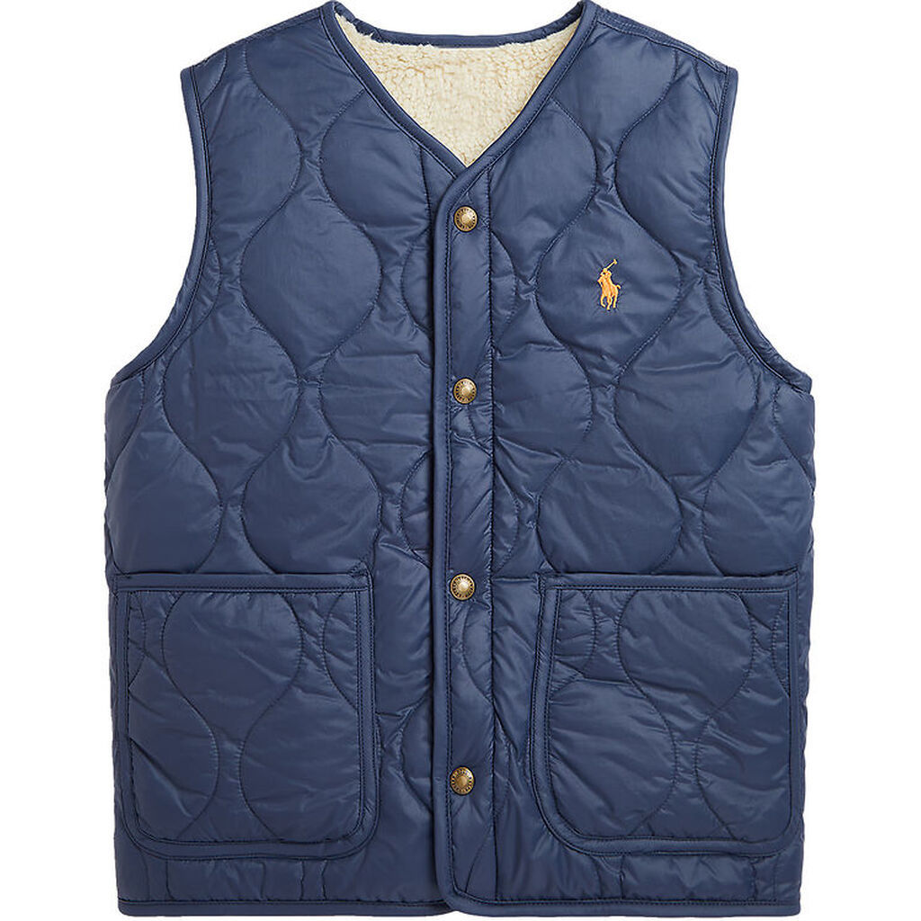 Polo Ralph Lauren Dunvest m. Fleece - Vendbar - Navy/Beige