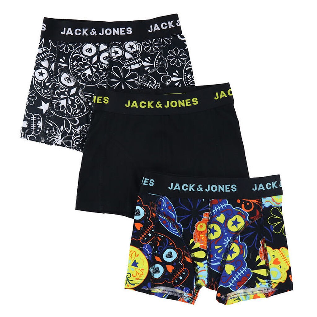Jack & Jones Boxershorts - 3-pak - Jacsugar Skull - Sort
