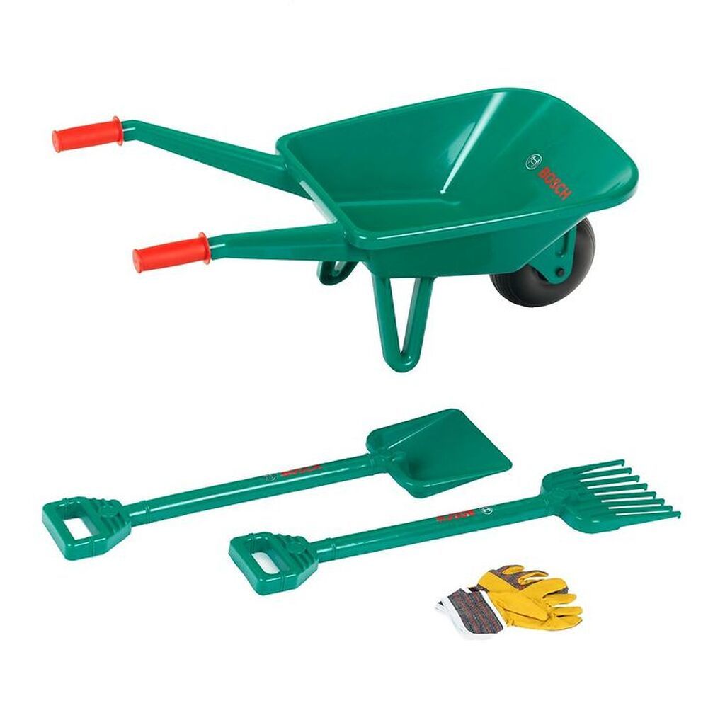 Bosch Mini Trillebør m. Tilbehør - Legetøj - Grøn