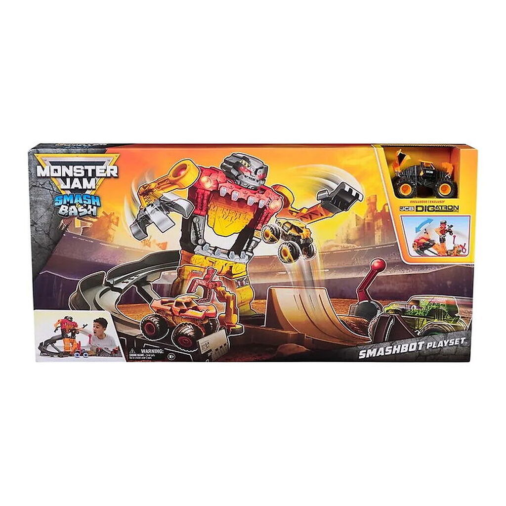 Monster Jam Legesæt - 1:64 - Smash & Bash - Smashbot