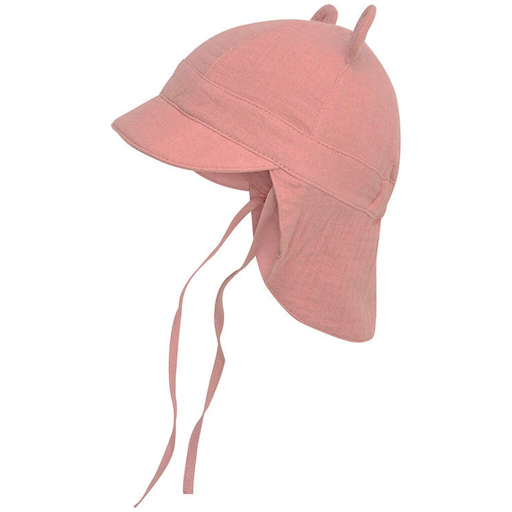 Huttelihut legionærhat - Musselin - Ash Rose m. Ører