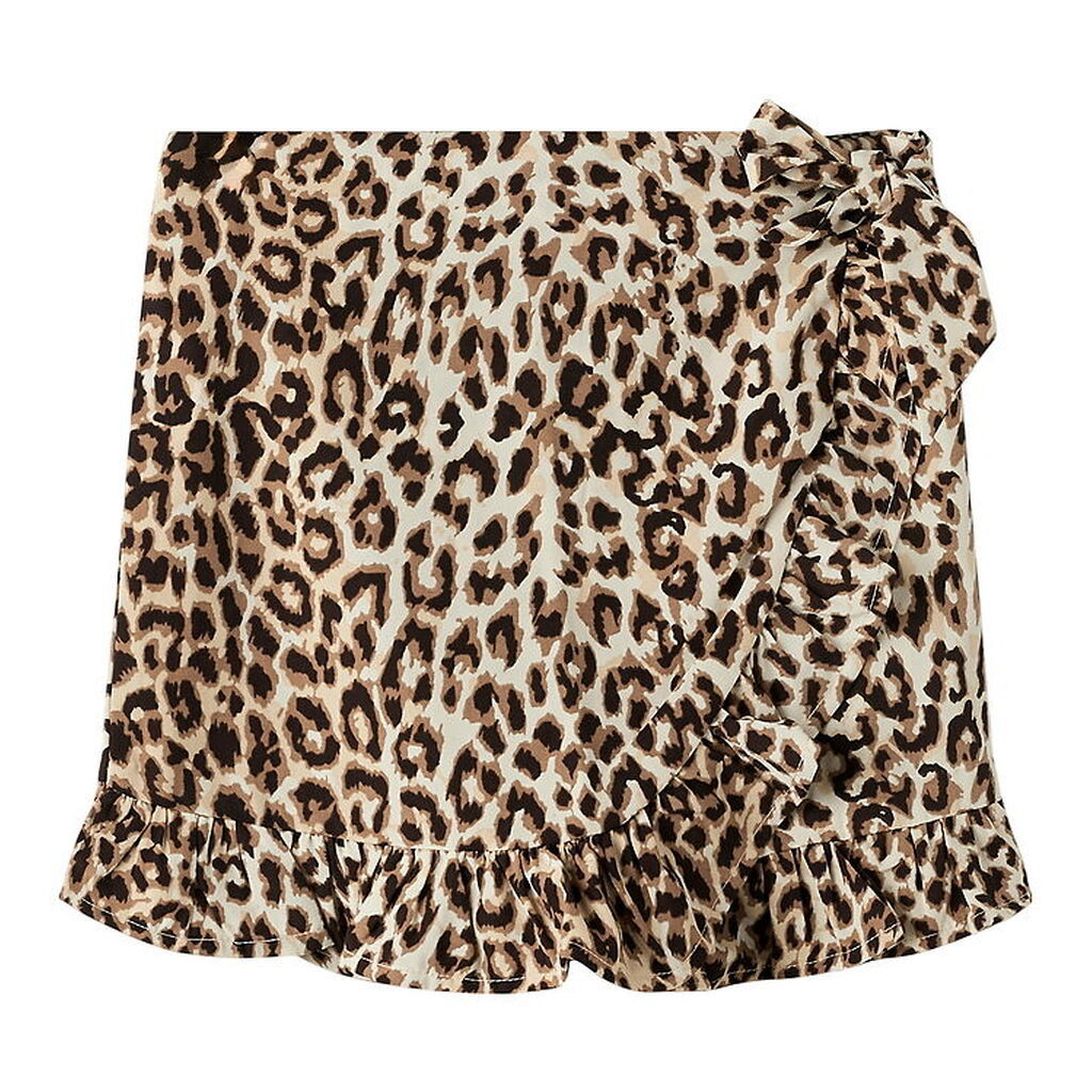 Name It Nederdel - NkfVinaya - Sort/Leopard