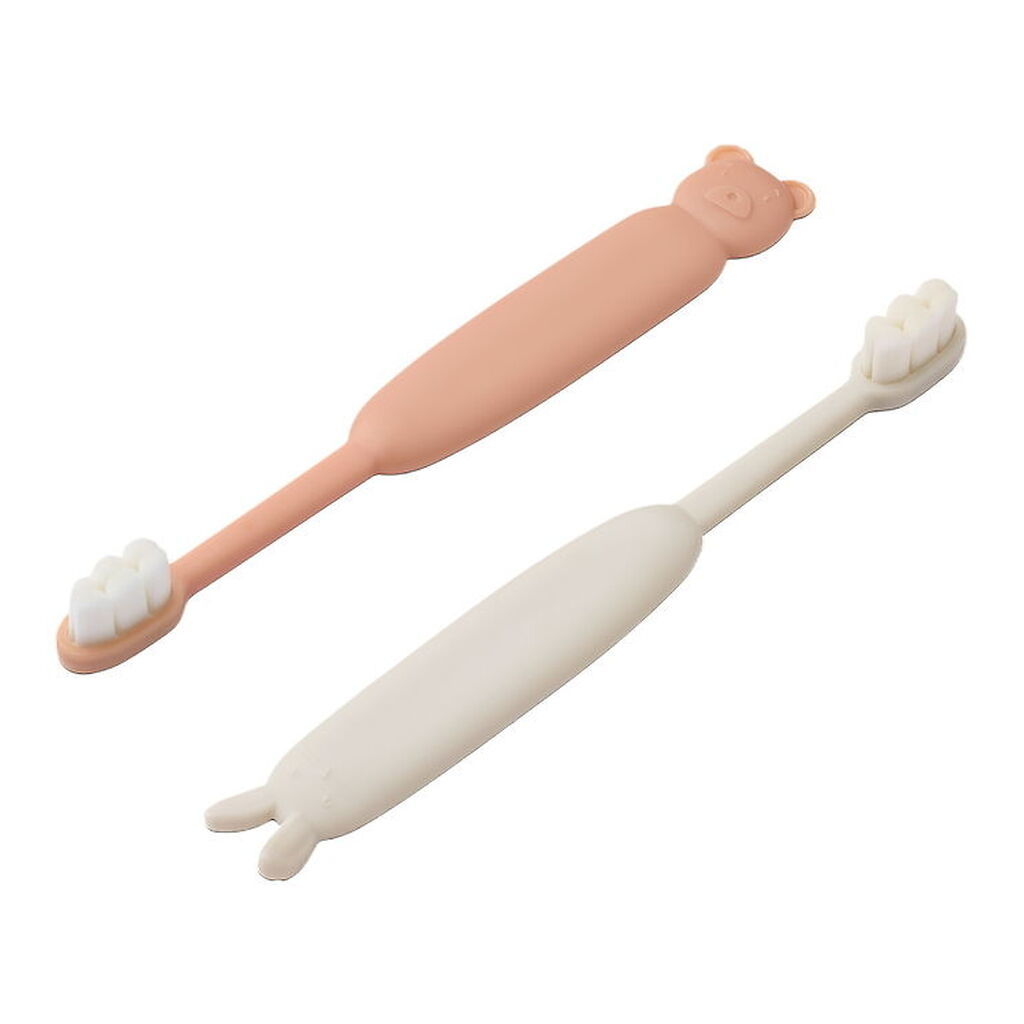 Liewood Børnetandbørster - Fabio - 2-pak - Pale Tuscany/Sandy