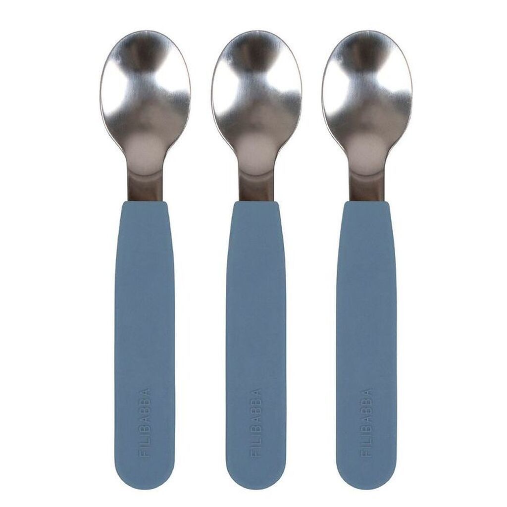 Filibabba Skeer - 3-pak - Silikone - Powder Blue