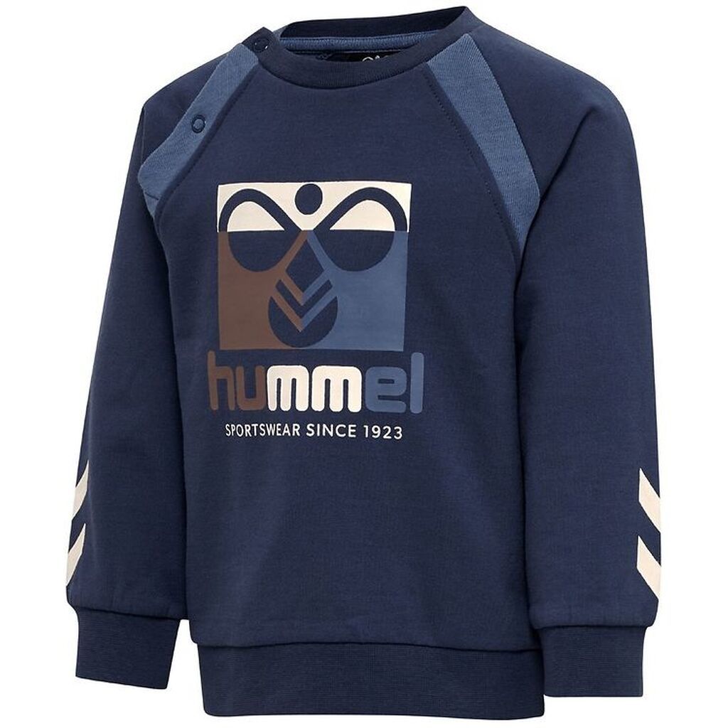 Hummel Sweatshirt - hmlLassen - Sargasso Sea m. Logo
