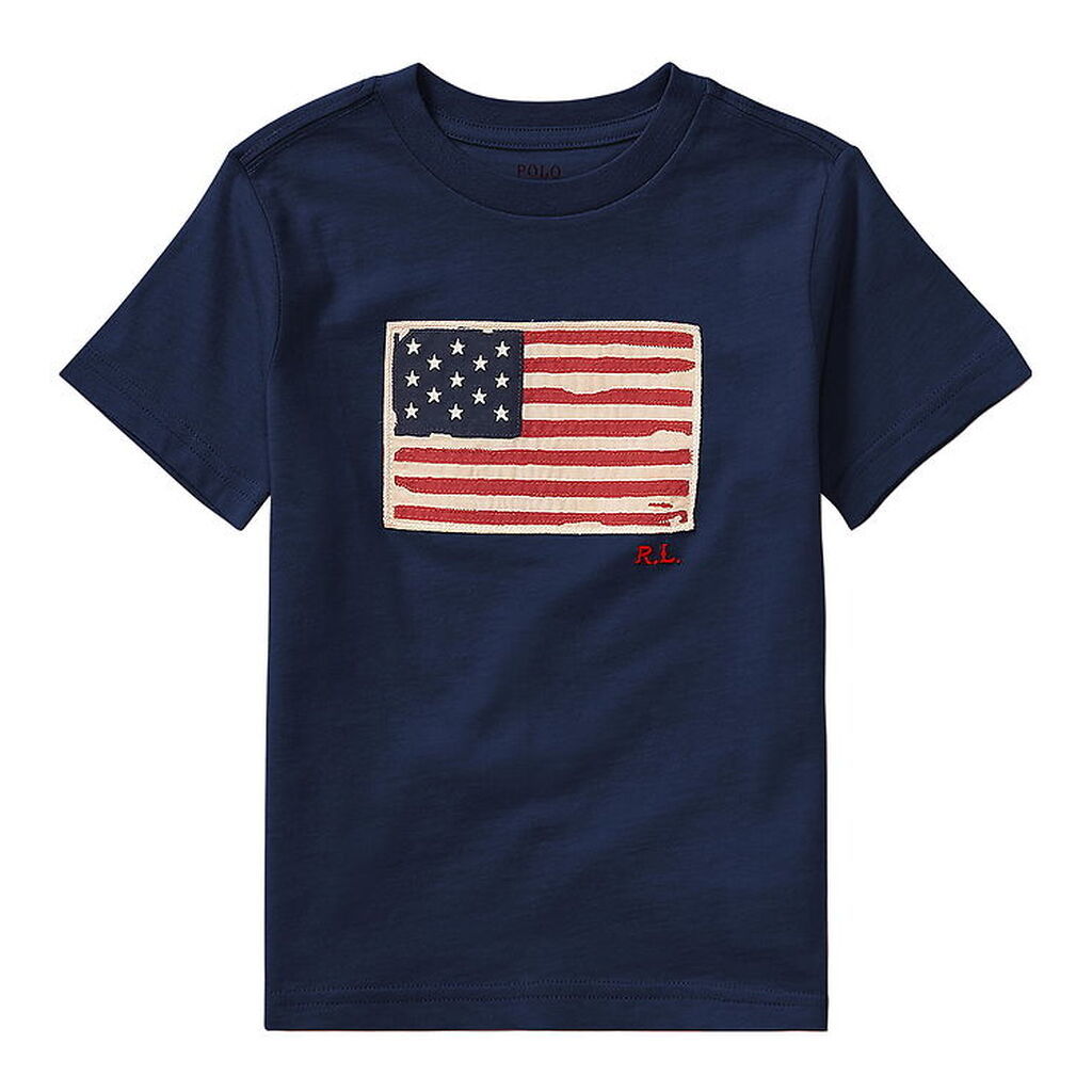 Polo Ralph Lauren T-shirt - Navy m. Flag