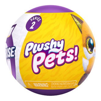 5 Surprise Kugle m. Overraskelse - Plushy Pets - Serie 2