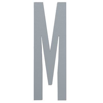 Design Letters Træbogstaver - M - Grå