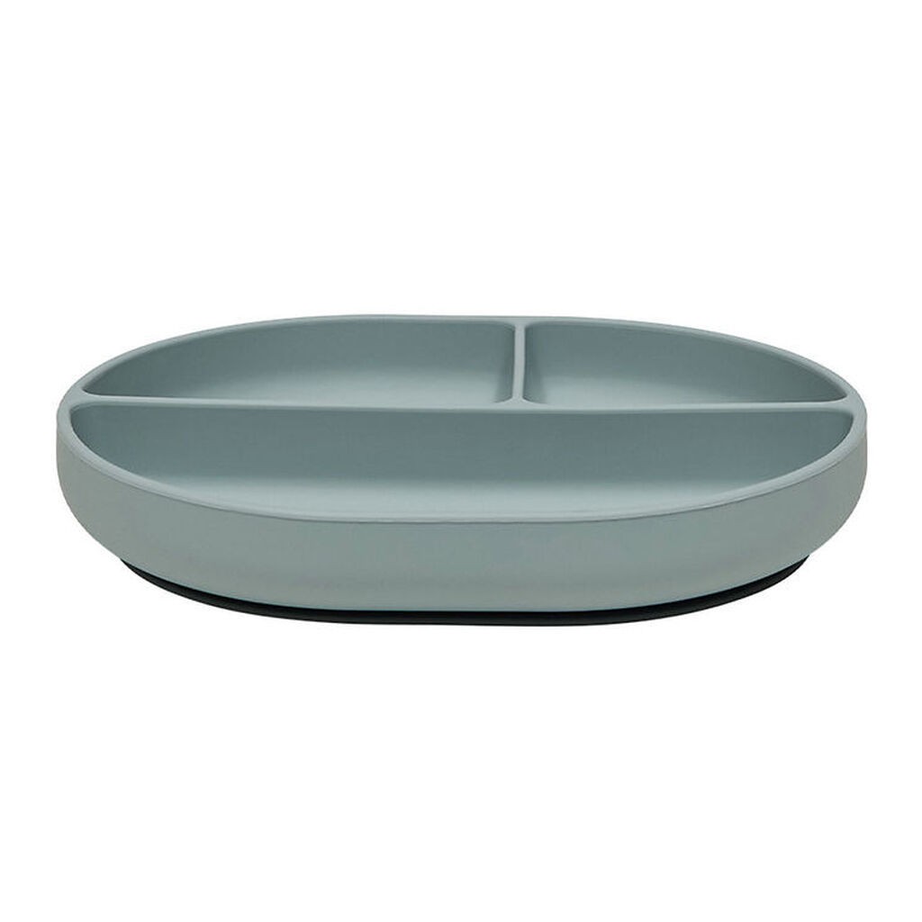 OYOY Tallerken - Enkei Suction - Silikone - Dusty Blue