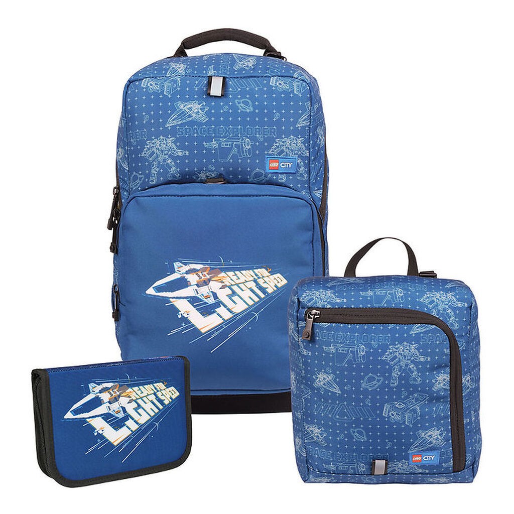 LEGOÂ® City Skoletaskesæt - Space Explorer - 20,5 L - Blå