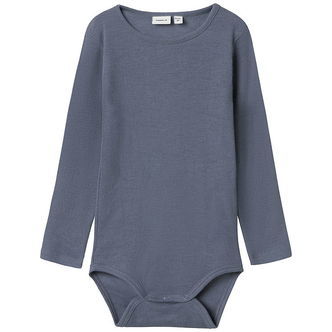 Name It Body l/æ - Uld/Silke - Rib - NmmWossa - Folkstone Gray